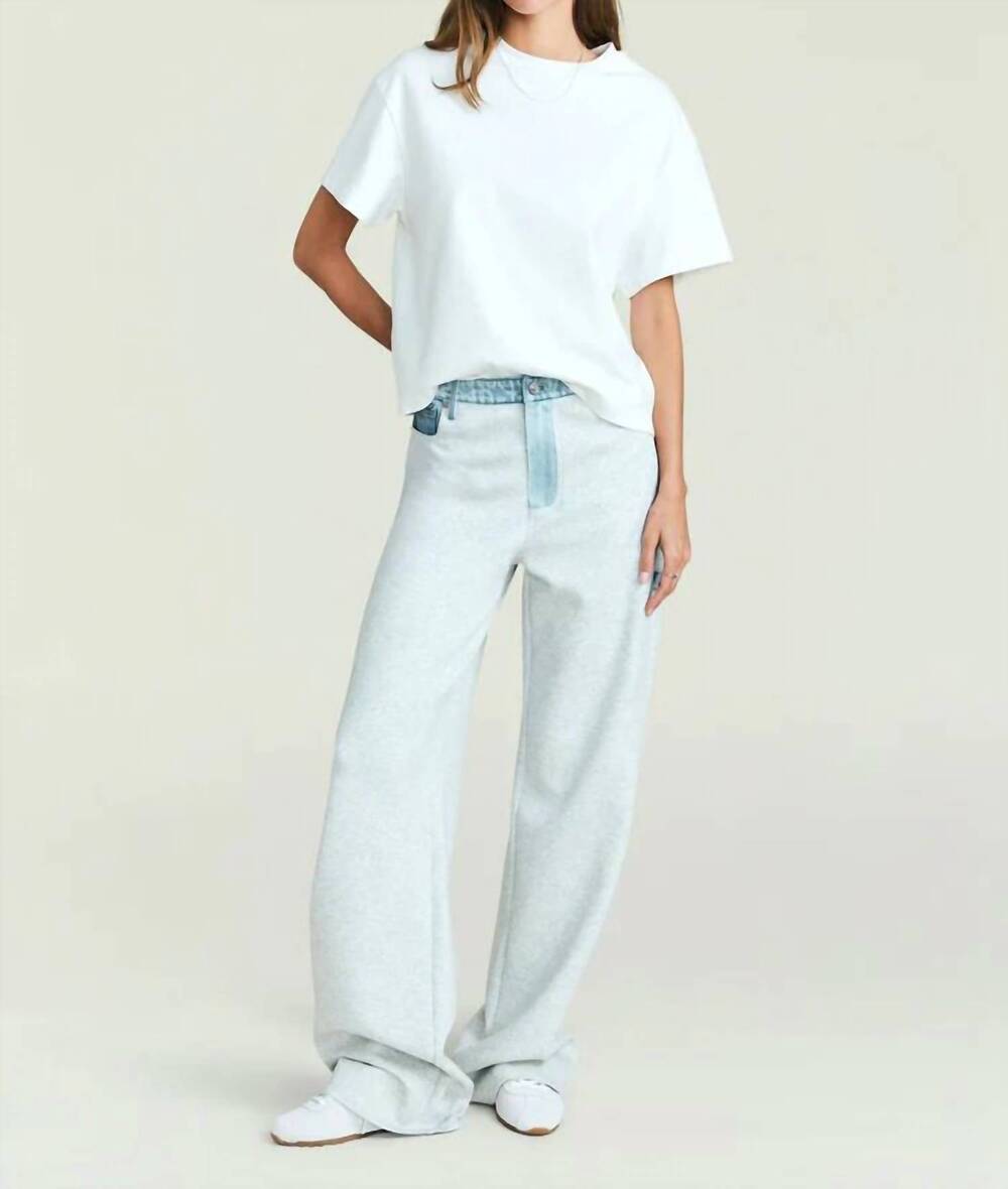 NEW SER.O.YA travis denim pants in light grey/coastline